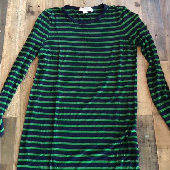 michael kors striped t shirt dress